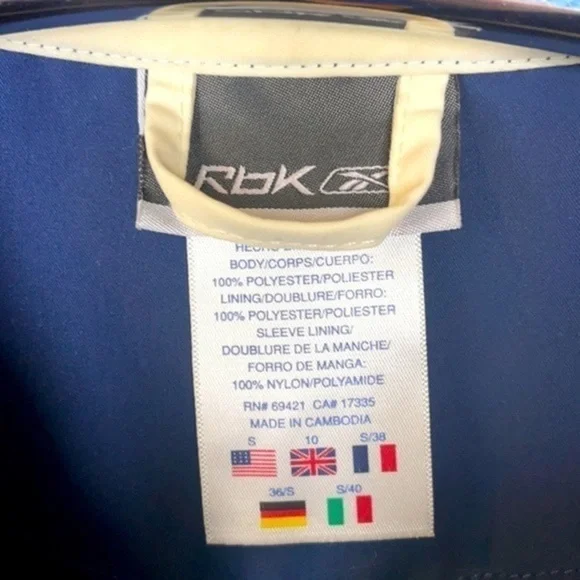 Reebox | VINTAGE Women’s Full Zip Mesh Hooded Sweatshirt Size Small - Picture 6 of 9